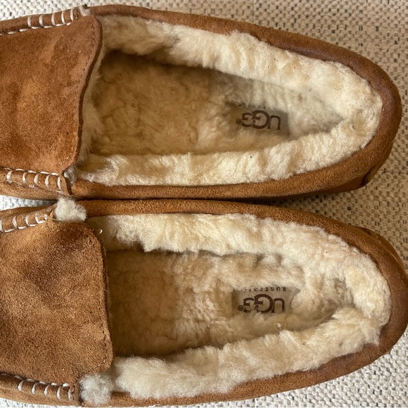 UGG Men's Tan Suede Loafers - Picture 2 of 9
